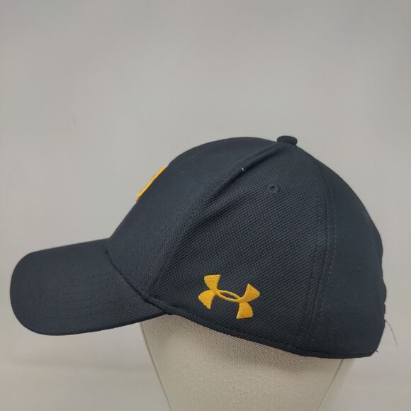 Under Armour Men's Strapback Hat Black OSFA Embroidered Pittsburgh Pirates Logo - Picture 3 of 7